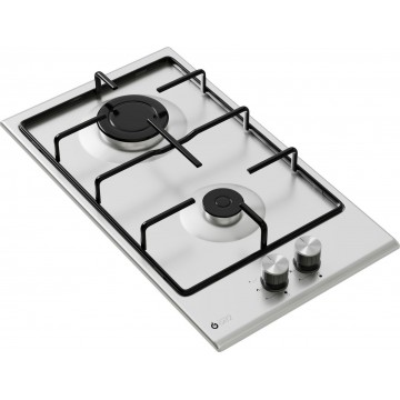 Thermogatz TGS 9311 IX Domino Εστία Υγραερίου Αυτόνομη Inox 30x52εκ. Ασημί